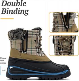 img 1 attached to Waterproof Winter Combat Duck Boots For Women With Ankle Support - Ideal For Snow, Rain And Outdoor Adventures