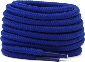 img 4 attached to 3/16" Thick Round Boot Shoe Laces - 20 Colors, 4 Lengths For Athletic Shoes