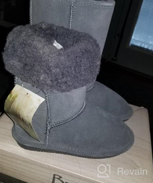 img 1 attached to Black BEARPAW Emma Youth Little Boys' Boots review by John Bones