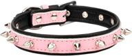 🐾 aolove spiked studded padded leather pet collars for cats and dogs - sizes for small, medium, and large breeds logo