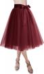 dresstells women's knee-length tulle skirt - layered, long, adult tutu for prom, parties, and special occasions, midi length logo