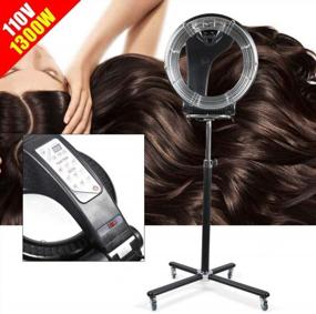 img 1 attached to Professional 3-In-1 Hair Dryer With Rollerball, Infrared And Color Processing - Ideal For Salon And Home Use (1300W, US Stock)
