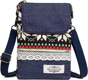 img 4 attached to Women's Handbags & Wallets - Canvas Small Crossbody Bags with Shoulder Strap