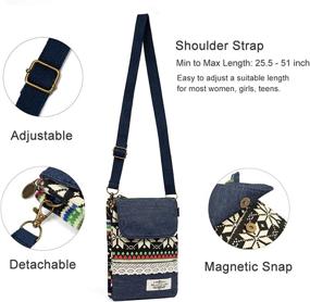 img 1 attached to Women's Handbags & Wallets - Canvas Small Crossbody Bags with Shoulder Strap