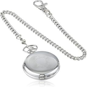 img 3 attached to Charles Hubert Paris Stainless Quartz Pocket Men's Watches ... Pocket Watches