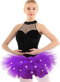 img 3 attached to Turn Heads With The Women'S 5 Layered LED Light Up Tulle Party Tutu Skirt