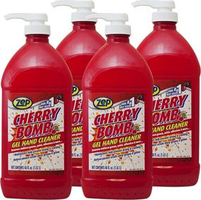 img 4 attached to 🍒 Zep Cherry Bomb Industrial Pumice Hand Cleaner - 48 oz x 4 (Case) - Heavy Duty Hand Cleaner and Degreaser - Available Nationwide!