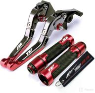 high-performance treeligo racing cnc adjustable brake clutch levers for yamaha yzf r3 - red-titanium-black (2015-2019) логотип