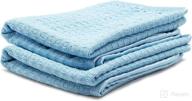 🚗 adam's waterless wash microfiber towel - waffle weave design for efficient dirt trapping & safe cleaning of cars, boats, rvs, trucks, and more - dries & cleans without water (2 pack) логотип