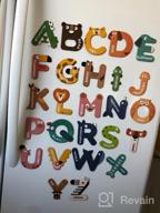 img 1 attached to JCREN Jumbo Magnetic Animals Alphabet Letters Set - Large Uppercase ABC Fridge Magnets For Fun Learning, Spelling & Preschool Education - Perfect Refrigerator Gift For Boys & Girls 3-5 Years Old review by Scott Reeves