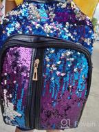 img 1 attached to Mini Sequin Backpack 11": Stylish Glitter Backpacks For Girls, Women & Ladies review by Jamal Webb