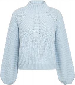 img 2 attached to Women'S Long Sleeve Turtleneck Sweater Knit Pullover By BerryGo - Casual & Stylish