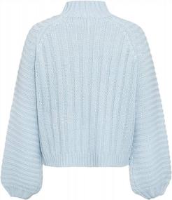img 1 attached to Women'S Long Sleeve Turtleneck Sweater Knit Pullover By BerryGo - Casual & Stylish