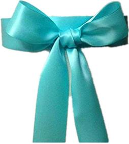 img 1 attached to Wedding Bridal Simple Classic Ribbon Women's Accessories ~ Belts