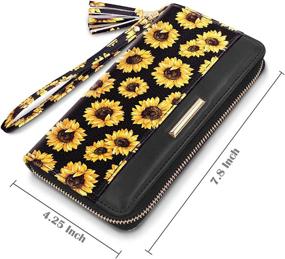 img 2 attached to 🌻 Sunflower Wallet Clutch Organizer: Women's Handbags & Wallets for Stylish Organization - Wallets