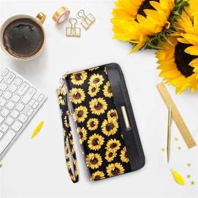 img 3 attached to 🌻 Sunflower Wallet Clutch Organizer: Women's Handbags & Wallets for Stylish Organization - Wallets