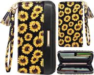 🌻 sunflower wallet clutch organizer: women's handbags & wallets for stylish organization - wallets логотип