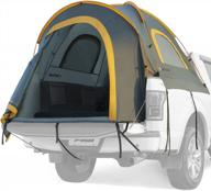 orange joytutus 2 person waterproof pu2000mm double layer pickup truck bed tent, portable 5.5'-6' camping preferred логотип