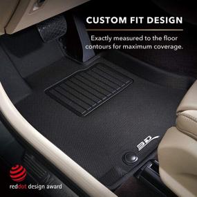 img 3 attached to Premium 3D MAXpider All-Weather Floor Mats for Kia 🚗 Soul 2020-2022 - Custom Fit Car Floor Liners, Kagu Series (Black)