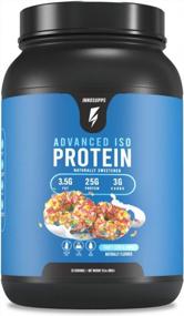 img 4 attached to Fuel Your Body With Inno Supps Advanced Iso Protein For 100% Whey Isolate And No Artificial Ingredients - Fruity Cereal Donut Flavor