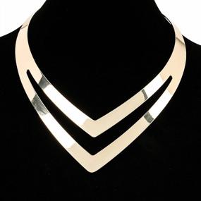 img 1 attached to Заявите о себе с золотыми/серебряными ожерельями-чокерами Jerollin'S для женщин