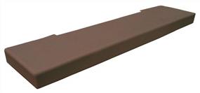 img 4 attached to USA-Made Brown Extra Long 126" X 14" Soft Seat Hearth Pad By KidKusion - Protect Your Family In Style!