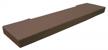 usa-made brown extra long 126" x 14" soft seat hearth pad by kidkusion - protect your family in style! logo