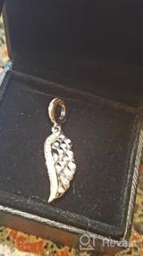 img 8 attached to Шарм NINAQUEEN из стерлингового серебра с крылатым ангелом - идеальный рождественский подарок для женщин, совместим с браслетами и ожерельями, поставляется в шкатулке для драгоценностей для легкого подарка