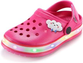 img 4 attached to 👞 VIYEAR Lighted Breathable Slippers: Stylish Sandals for Boys - Kids' Shoe Guide