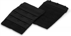 img 1 attached to Black Bra Extender For Women - Dritz 1-Pack, 2-1/4 Inches In US Size