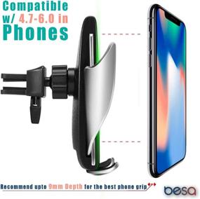 img 2 attached to Wireless Charger Auto Clamping Charging Compatible Car Electronics & Accessories ... Car Electronics Accessories