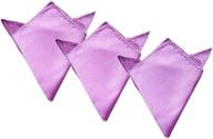 3 pack pocket squares wedding handkerchief men's accessories - handkerchiefs logo