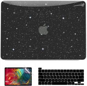 img 4 attached to 🌟 Anban Glitter Bling Leather Hard Shell Case for MacBook Pro 13 inch 2020 2019 2018 2017 2016, Release A2338 M1 A2251 A2289 A2159 A1989 A1706 A1708 with Touch Bar, including Keyboard Cover