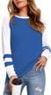stylish and comfortable women's long sleeve tops for casual wear in fall logo