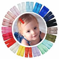 2 4inch barrettes toddlers children multicolored logo