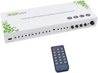 xolorspace 43421 (2019) 4x2 true matrix switcher с 4k 60 гц 4: 4: 4 hdr hdmi, двумя выходами и независимым аудио edid, включая аудиоэкстрактор и оптический аудиовыход логотип