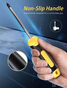 img 1 attached to 🔧 57 in 1 Precision Magnetic Screwdriver Set: Essential Non-Slip Tools for Assembly or Repair - Including Slotted/Phillips/Torx Bits and Replaceable Screwdriver Bits