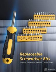 img 3 attached to 🔧 57 in 1 Precision Magnetic Screwdriver Set: Essential Non-Slip Tools for Assembly or Repair - Including Slotted/Phillips/Torx Bits and Replaceable Screwdriver Bits