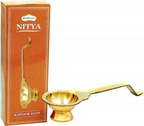 img 3 attached to Nitya Brass Puja Jyot Kapooram Dhoop Holder By Shubhkart
