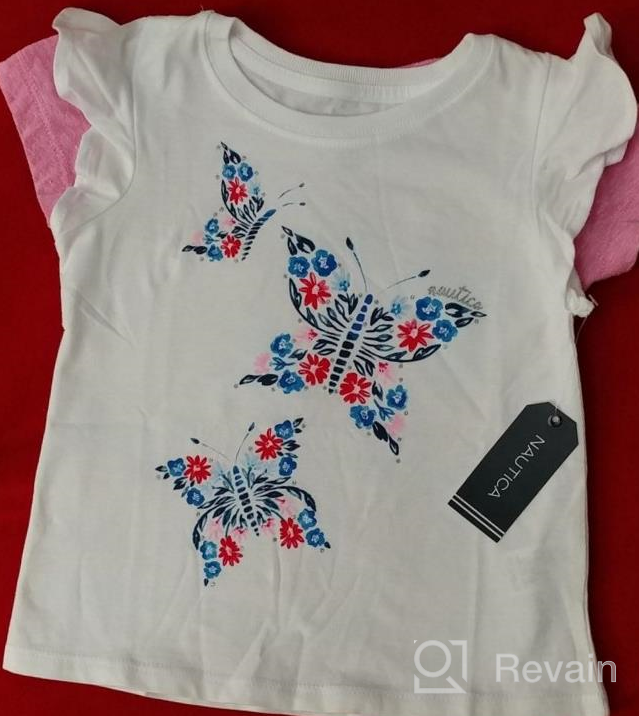 img 1 attached to 👚 Nautica Girls Little Sleeve Graphic Girls' Clothing: Stylish Tops, Tees & Blouses for Fashionable Girls review by Charles Jenkins