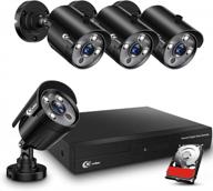xvim 8ch 1080p security camera system with 1tb hard drive - 4pcs hd 1920tvl cameras for home surveillance with night vision & remote access logo
