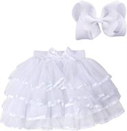 bgfks layered matching hairbow ballet girls' clothing ~ skirts & skorts logo