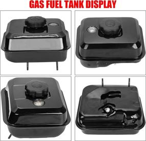 img 2 attached to GREFUA Upgrade Gas Fuel Tank with Fuel Level Gauge for Predator 212cc, GX160, GX200, Baja Warrior, Coleman CT200U, and more - Black