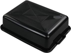 img 2 attached to 🔲 Versatile EudokkyNA Plastic Black Rectangle Dish: Sleek and Practical