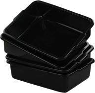 🔲 versatile eudokkyna plastic black rectangle dish: sleek and practical логотип