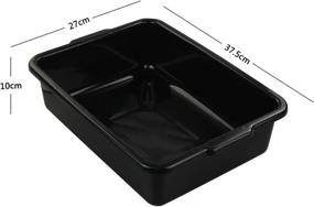 img 1 attached to 🔲 Versatile EudokkyNA Plastic Black Rectangle Dish: Sleek and Practical