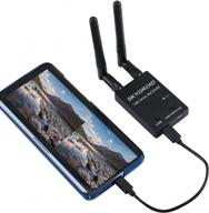 sologood fpv receiver 5.8g otg 150ch video downlink receiver double antenna for android phone pc monitor(black) logo