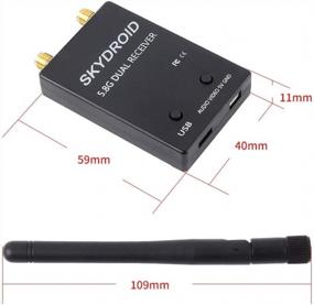 img 1 attached to SoloGood FPV Receiver 5.8G OTG 150CH Video Downlink Receiver Double Antenna For Android Phone PC Monitor(Black)