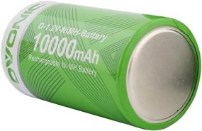 img 1 attached to High Capacity And High Rate NiMH Rechargeable Batteries - Ovonic Premium D Size 10,000MAh (8-Pack)