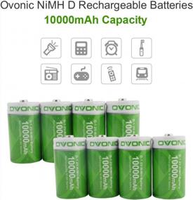 img 3 attached to High Capacity And High Rate NiMH Rechargeable Batteries - Ovonic Premium D Size 10,000MAh (8-Pack)